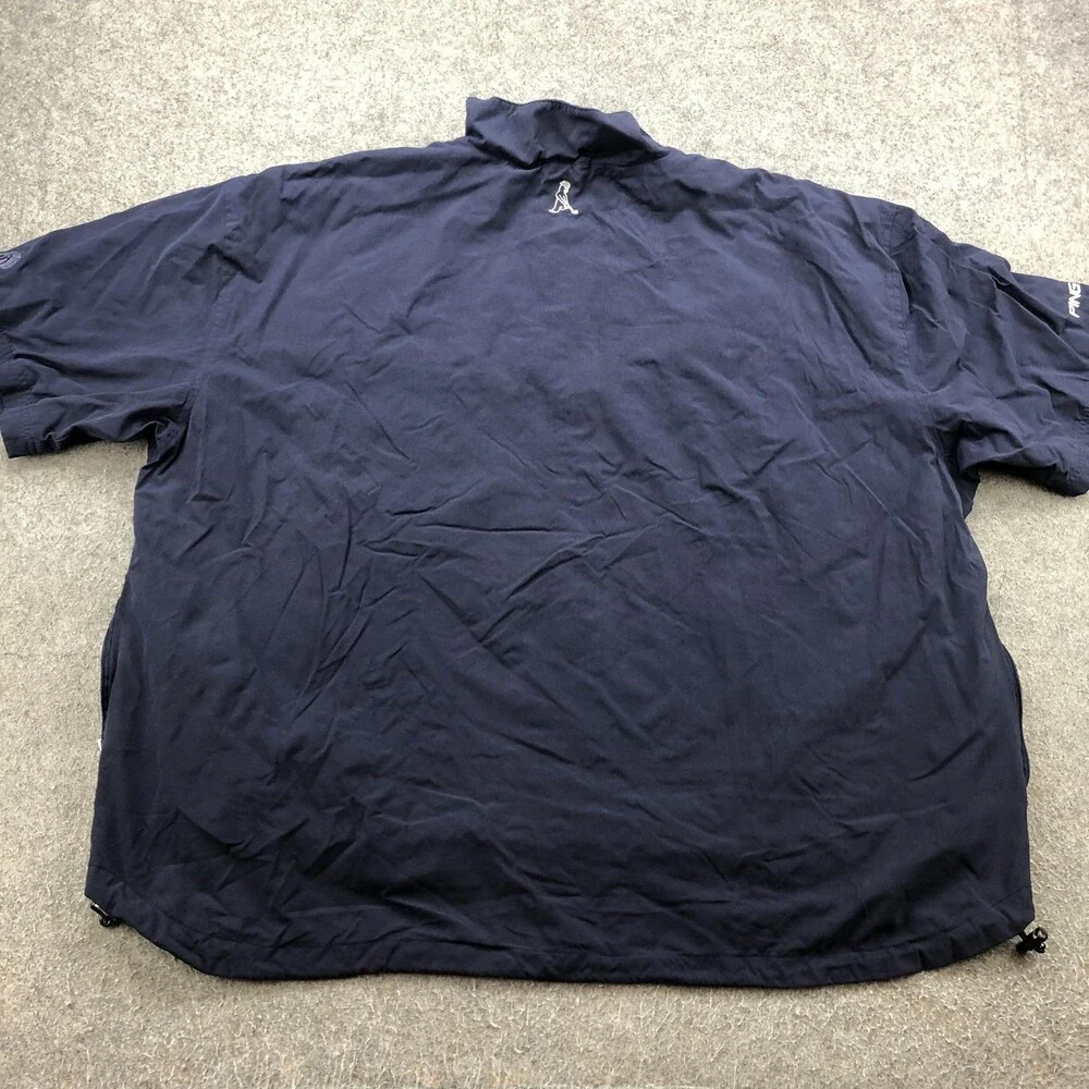 PING Jacket Mens 2XL Blue Short Sleeve Pullover Windbreaker Golf